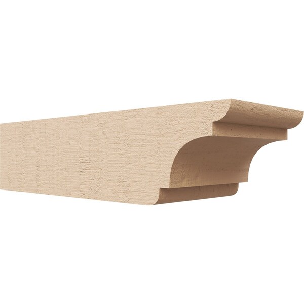Ekena Millwork 6in. W x 4in. H x 16in. L New Brighton Woodgrain TimberThane Rafter Tail, Primed Tan RFTUR06X04X16NEBRCPR - main